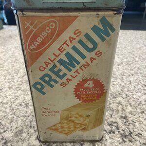 Vintage Saltine Tin Cracker Box